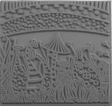 cernit-plaque-texture-grise-9x9cm-outil-relief image 1