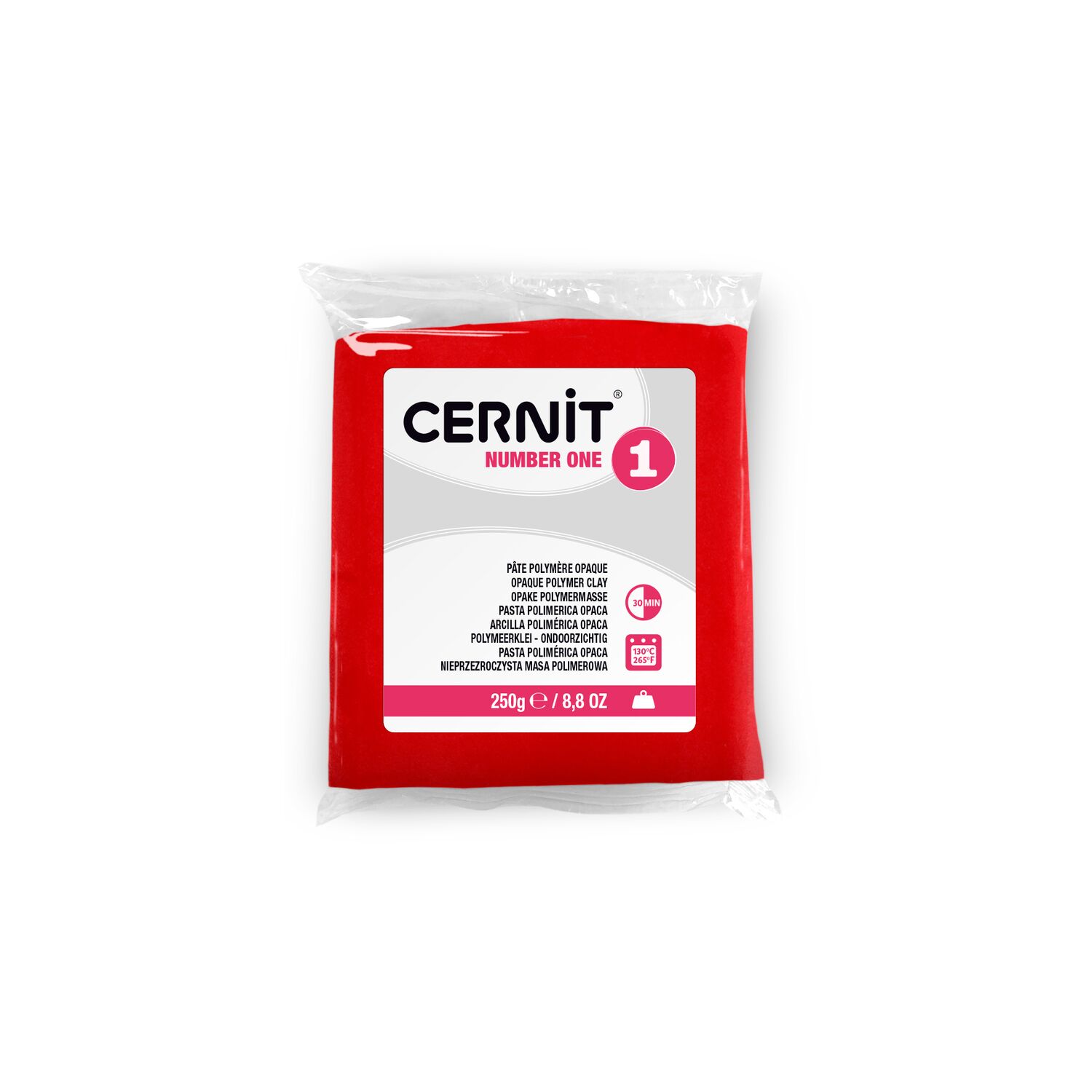 cernit-number-one-p-te-polym-re-rouge-250g image 2