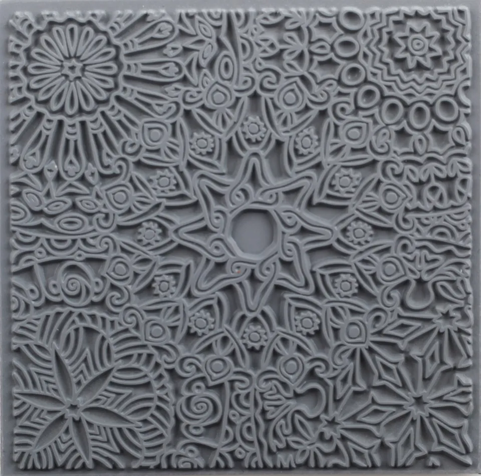 cernit-accessoire-plaque-texture-gris-9x9cm image 1