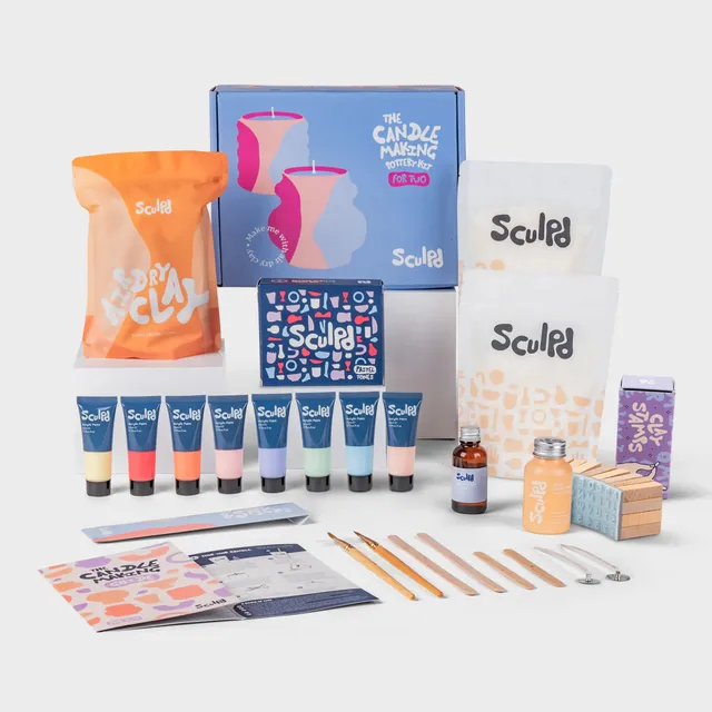 sculpd-kit-de-fabrication-de-bougies-en-argile-tout-inclus image 1