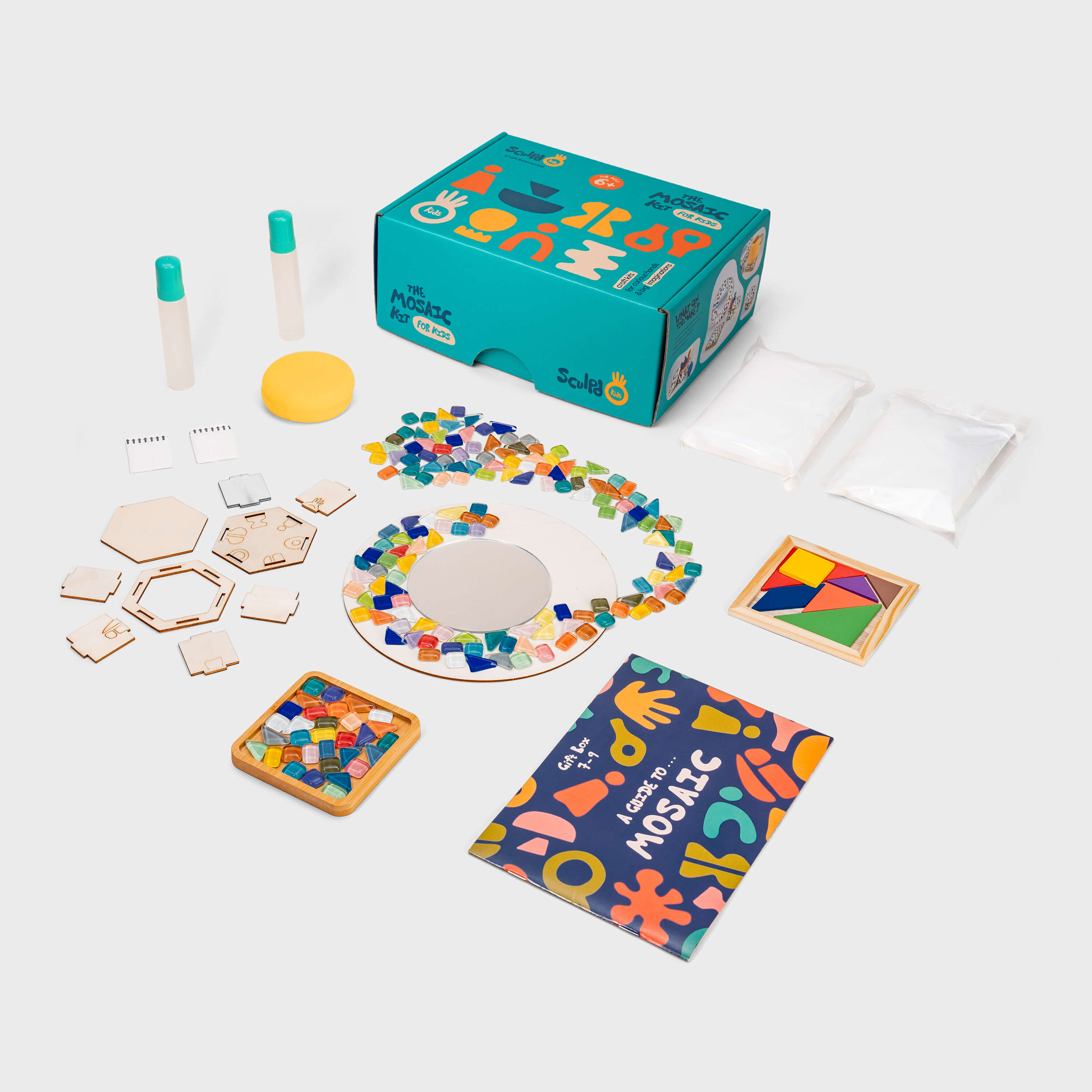sculpd-kit-de-mosa-que-enfants-dessous-de-verre-miroir-et-pots-tr-sor image 1
