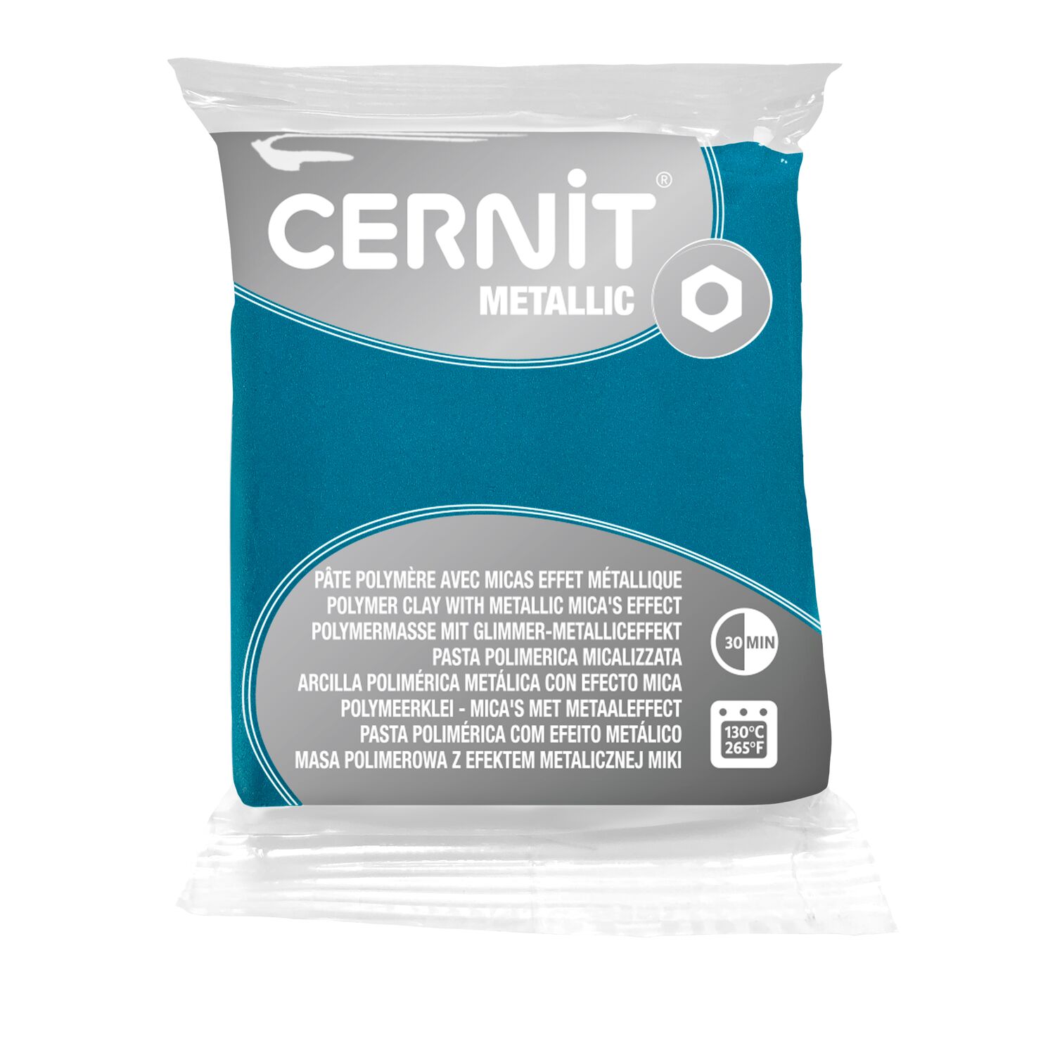 cernit-metallic-turquoise-56g-p-te-polym-re-m-tallis-e image 2