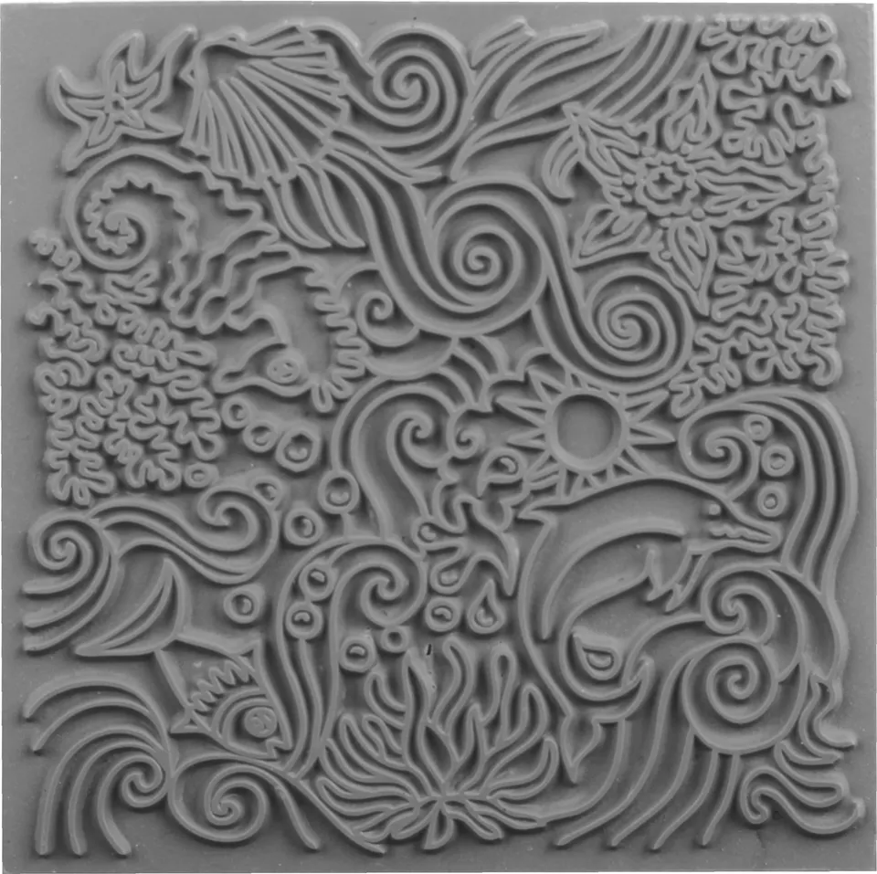 cernit-plaque-texture-grise-9x9cm-en-caoutchouc image 1