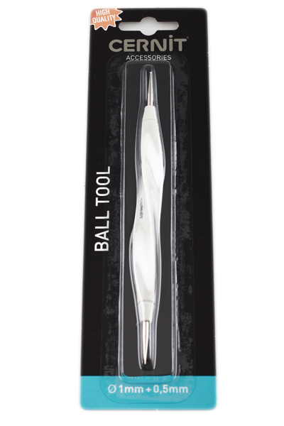 cernit-outil-acier-double-boules-m-tal-accessoire-modelage image 1