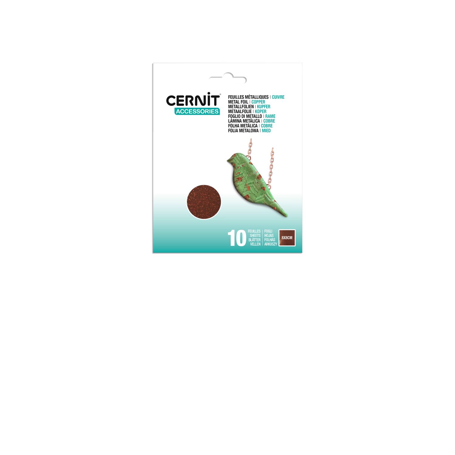 cernit-pack-10-feuilles-m-tallis-es-cuivr-es-12x15cm image 1