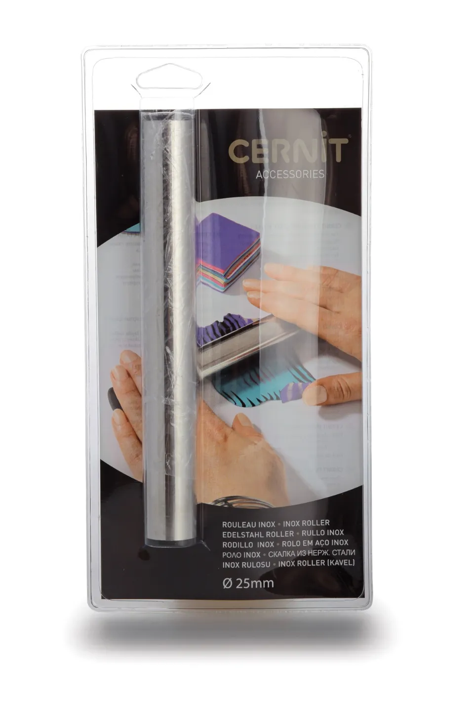 cernit-rouleau-en-acier-inox-accessoire-p-te-polym-re image 1