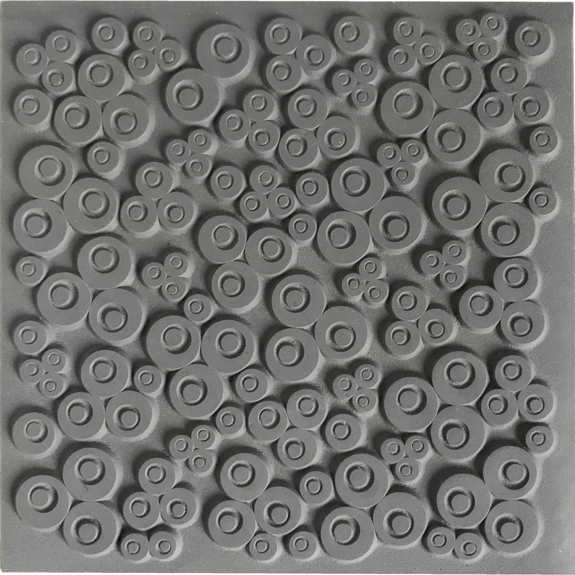 cernit-gris-plaque-texture-9x9cm-accessoire-caoutchouc-2 image 1