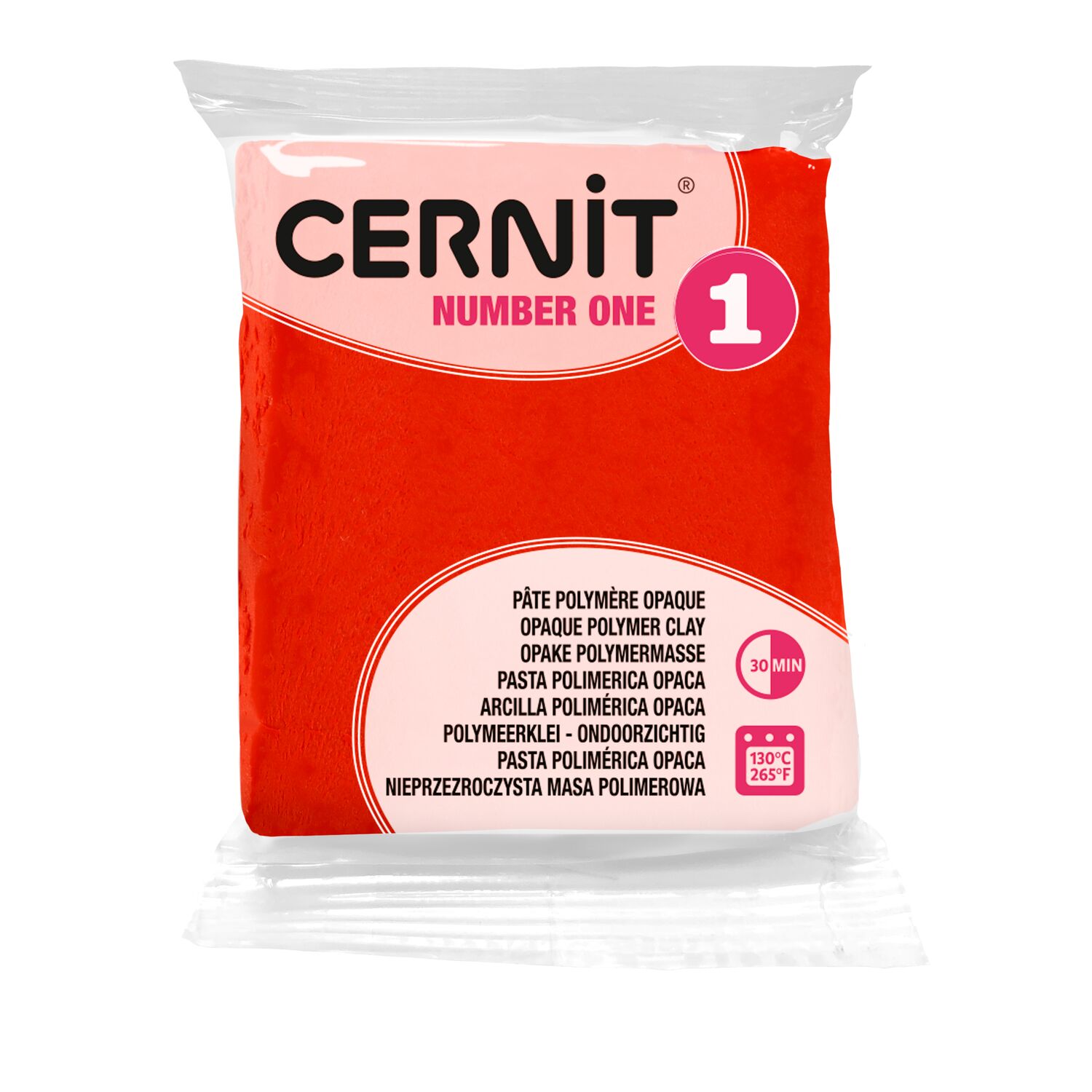 cernit-number-one-p-te-polym-re-rouge-pavot-56g image 2