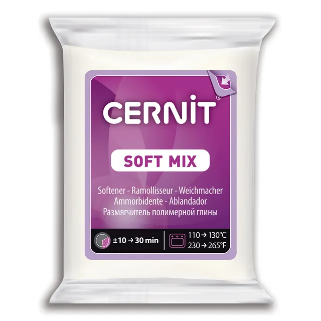 cernit-soft-mix-blanc-56g-auxiliaire-assouplissant image 1