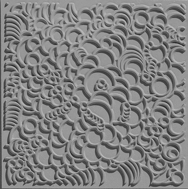 cernit-gris-plaque-texture-9x9cm-accessoire-caoutchouc image 1
