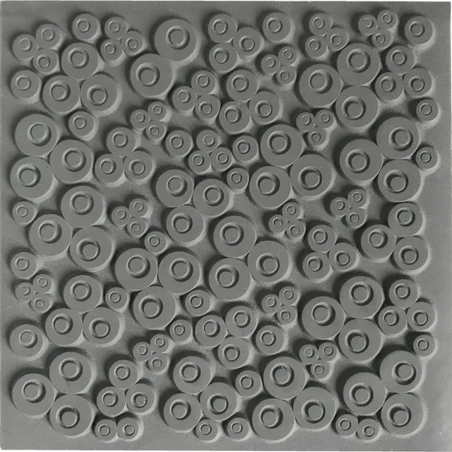 cernit-gris-plaque-texture-9x9cm-accessoire-caoutchouc-2 image 1