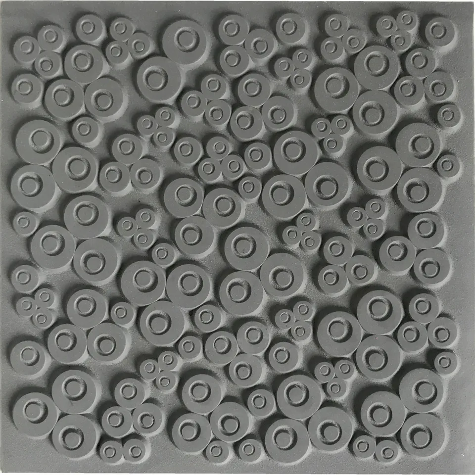 cernit-gris-plaque-texture-9x9cm-accessoire-caoutchouc-2 image 1