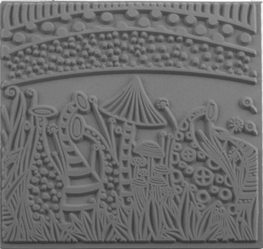 cernit-plaque-texture-grise-9x9cm-outil-relief image 1