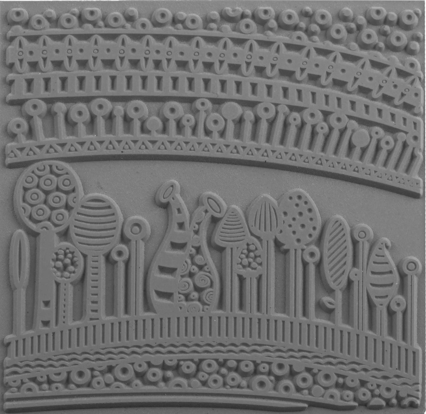 cernit-plaque-texture-grise-9x9cm-en-caoutchouc-2 image 1
