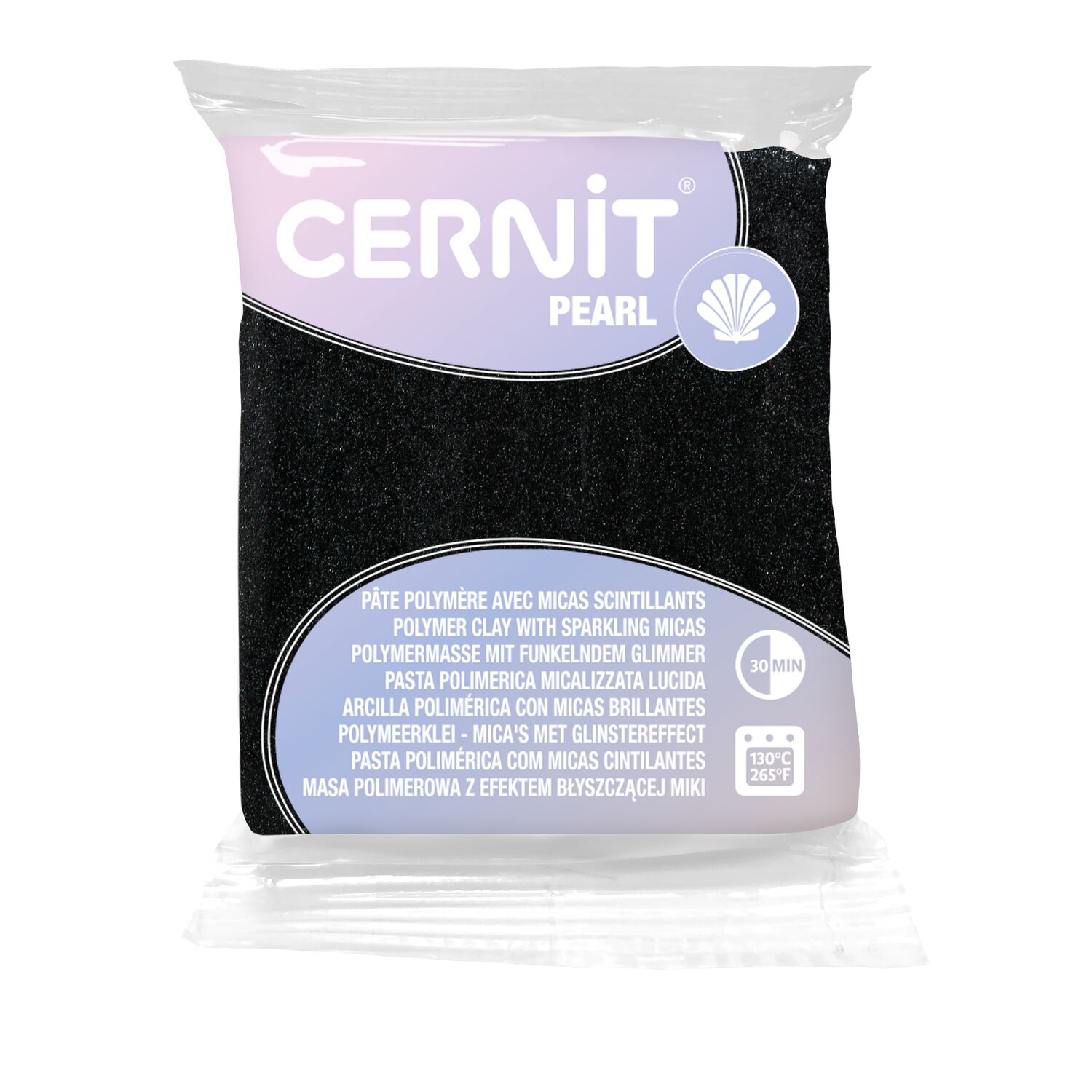 cernit-pearl-p-te-polym-re-noir-56g image 2