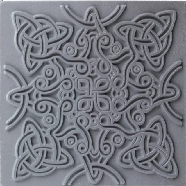 cernit-plaque-texture-grise-9x9cm-accessoire image 1