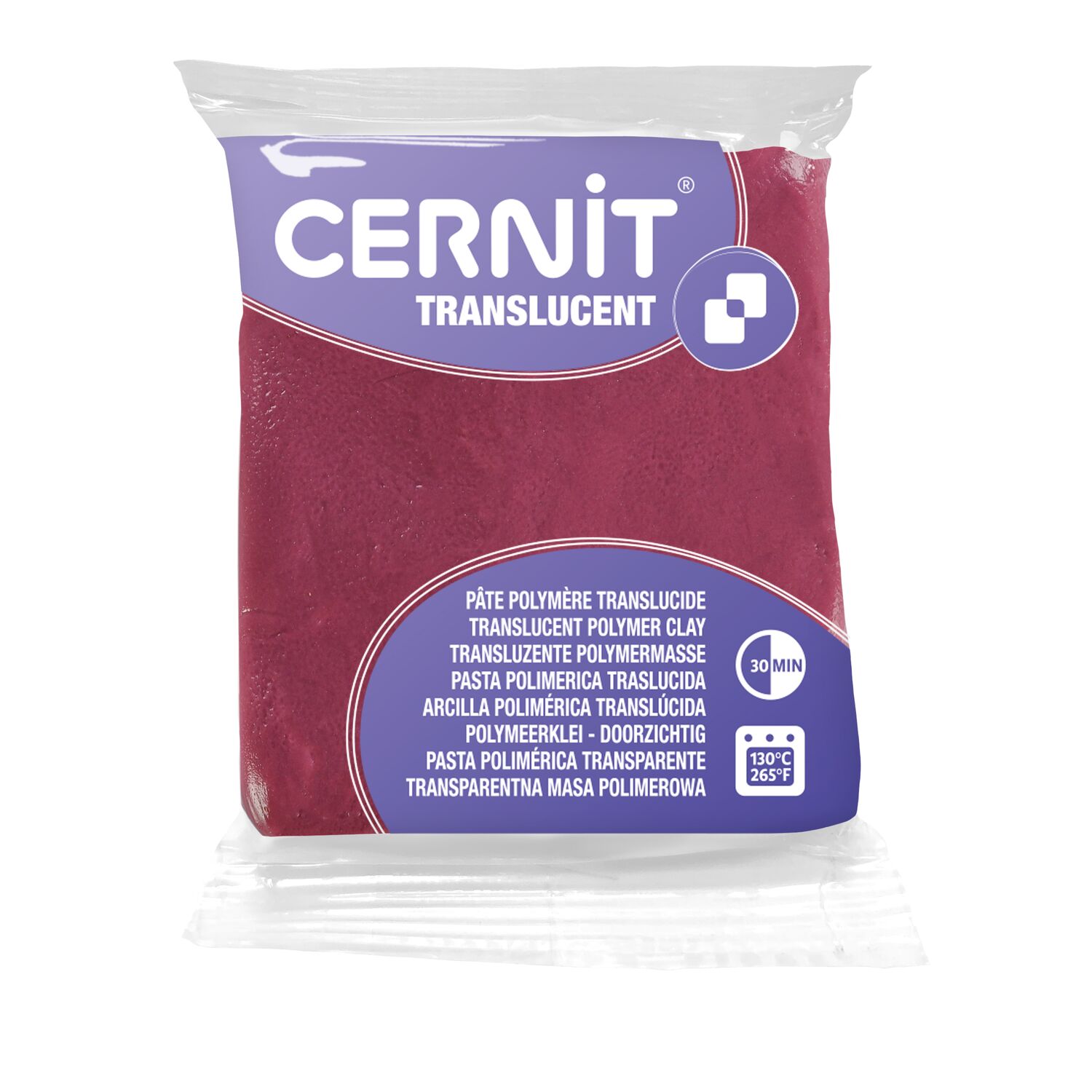 cernit-translucent-p-te-polym-re-bordeaux-56g image 2