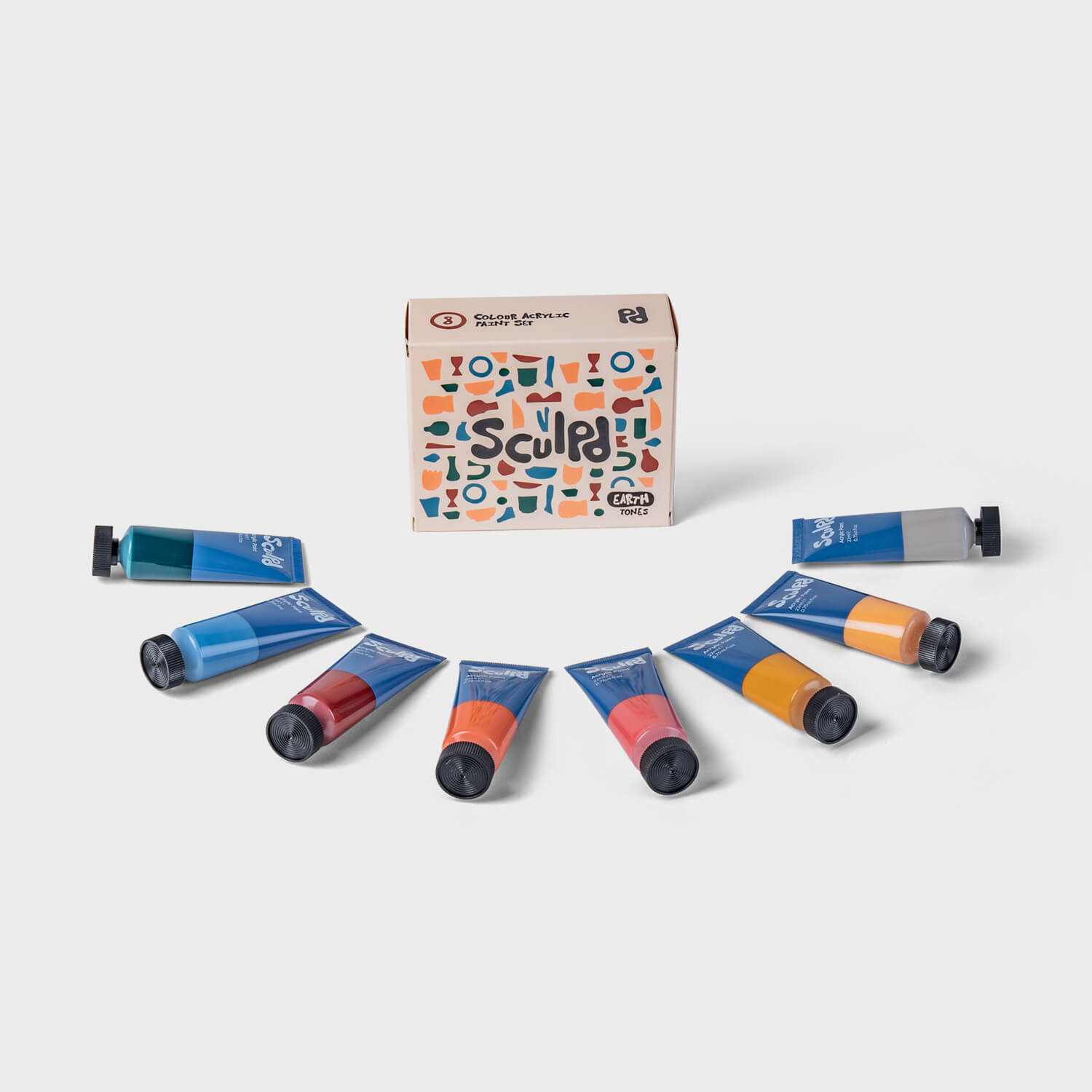 sculpd-ensemble-de-peinture-acrylique-8-x-22-ml-tons-compl-mentaires image 2